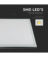 V-Tac 60x60 LED panel - 45W, UGR19, 4830lm, hvid kant