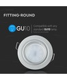 GU10 indbygningsspot - Metallic grå