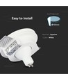 Downlight til indspartling i gips - Gypsum, rund, Ø10cm, hulmål Ø10,3cm, hvid