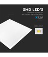 V-Tac LED Panel 60x60 - 29W, Samsung LED chip, flicker free, hvid kant