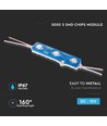 0,72W Grøn LED modul - 12V, IP67 vandtæt, 3 SMD chips