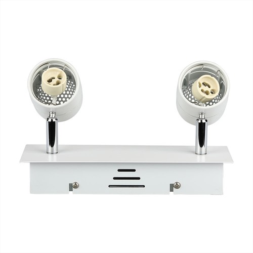 2xGU10 Skinne - Lampe, Hvid