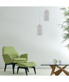 E27 pendel i mat hvid metal - Ø13cm, 1 meter ledning, IP20 indendørs, 5 års garanti