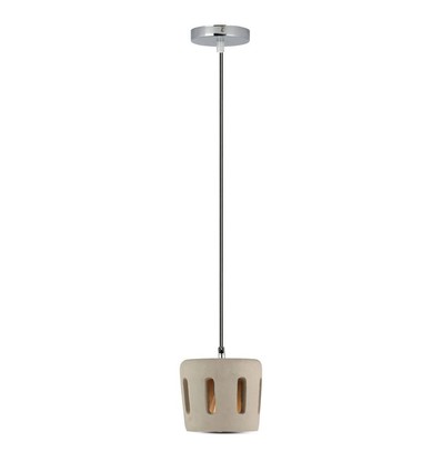Ø18cm pendellampe i beton - E27 fatning, max 60W, 1m ledning, IP20 indendørs