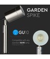GU10 havespot med spyd - Rustfrit stål, IP44, uden lyskilde