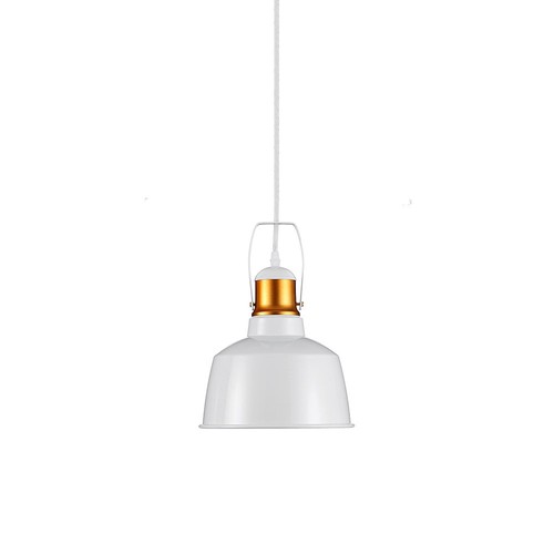 Aluminiums skærm Pendel lampe - hvid, E27