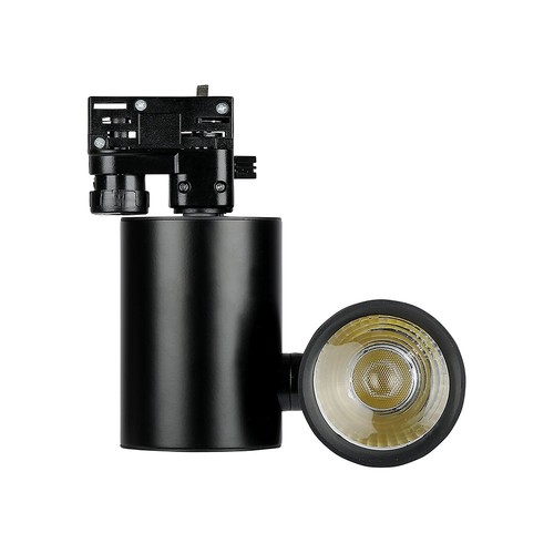 15W Skinnespot 6400K - Sort Hus