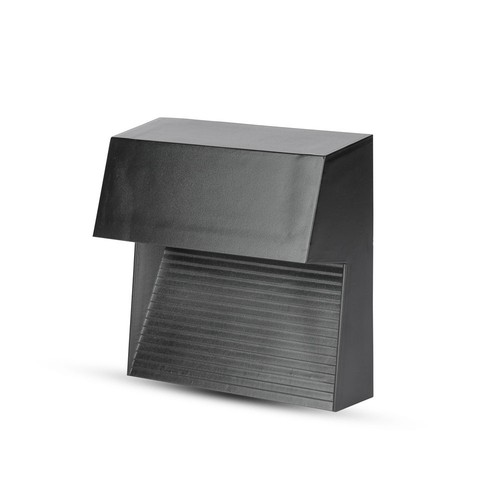 3W LED Trin Lys 3000K, Sort hus