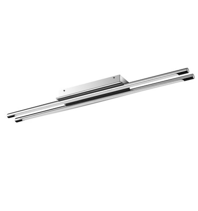 36W designer dobbelt pendel / loftlampe - Krom, 4000K, 2700lm, IP20, 120° lysspredning