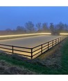 5 m. vandtæt ridebane strip (Type Q) - 230V, IP67, 120 LED, 6W pr. meter