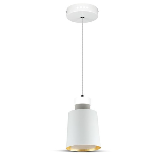 7W LED Pendel - Akryl, Hvid Lampeskærm, 4000K
