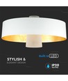 7W LED pendellampe - Ø34cm, hvid akryl skærm, 120 grader, inkl. lyskilde