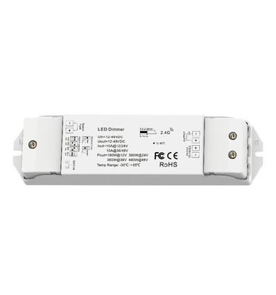 LEDlife rWave LED dæmper - Push-dim, 12V (180W), 24V (360W), aflastning i begge ender
