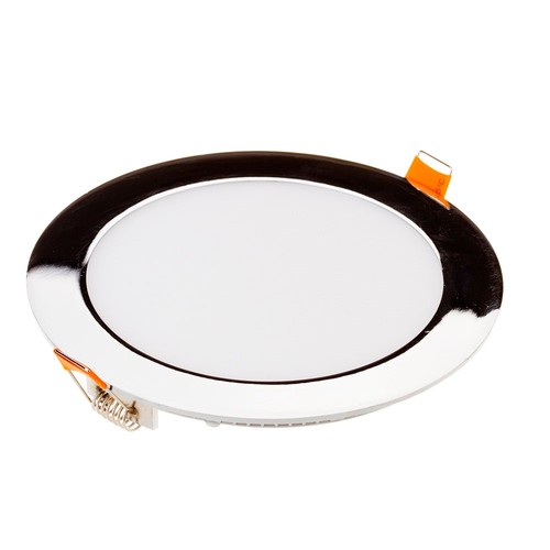 18W Slim Panel - Krom, 6400K, Rund