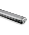 150cm 44W T8 vandtæt komplet LED armatur - IP65, 6400K, 2x22W, kold hvid