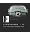 150cm 44W T8 vandtæt komplet LED armatur - IP65, 6400K, 2x22W, kold hvid