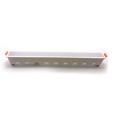 29cm 20W LED lineært armatur - Ultra slim, hvid kant, 6400K, IP20 indendørs