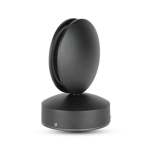7W Væglampe - LED, 4000K, IP65, Sort hus