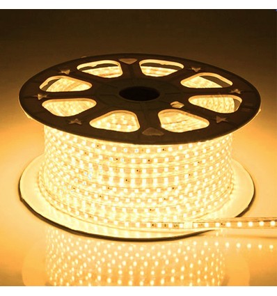 5m 6W/m Vandtæt LED strip (Type Q) - 230V, IP67, 120 LED, Op til 100m