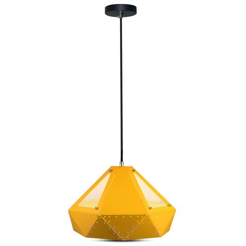 Pastel Prism Pendel Lampe (E27) - Ø310*180mm, gul