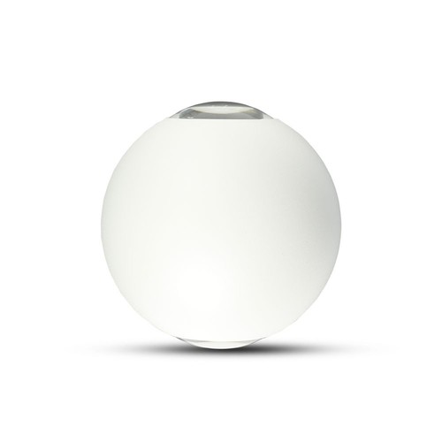 6W LED Væglampe - Op-Ned, 4000K, hvidt hus, IP65