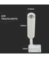 15W LED skinnespot - Samsung chip 5000K 5 års garanti, hvidt hus
