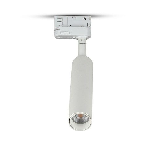 20W LED Skinnespot - Samsung Chip, 5000K, 5 Års Garanti, Hvid Hus