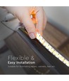 15W/m LED Strip Light - Samsung Chip, 24V, 6400K, IP20, 10m/Rulle