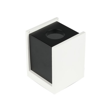 GU10 påbygningsspot til gips - Square, Pistol Black, kvadratisk, uden lyskilde