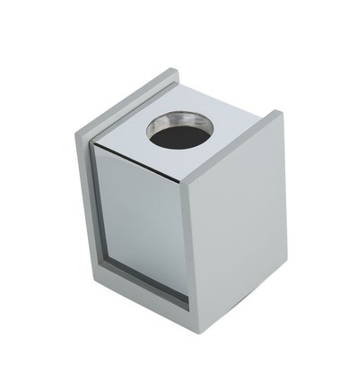 GU10 - grå beton, metal gips overflade med krome bund (firkantet)