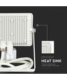 30W LED projektør med sensor, Samsung LED chip - IP65, hvid, 6400K, 5 års garanti
