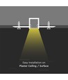 Monteringssæt med diffuser til LED-strip - nedsænket 2000x52.1x13.3mm, sølv
