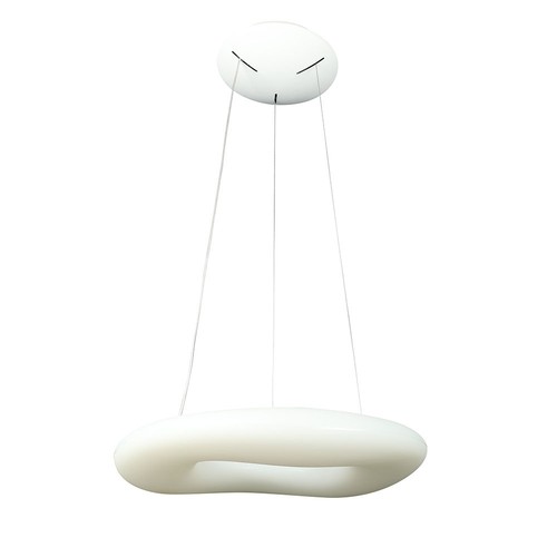 82W Rund LED Designer Pendel - CCT: 3i1, Ø750*H2000, Dæmpbar, Hvid