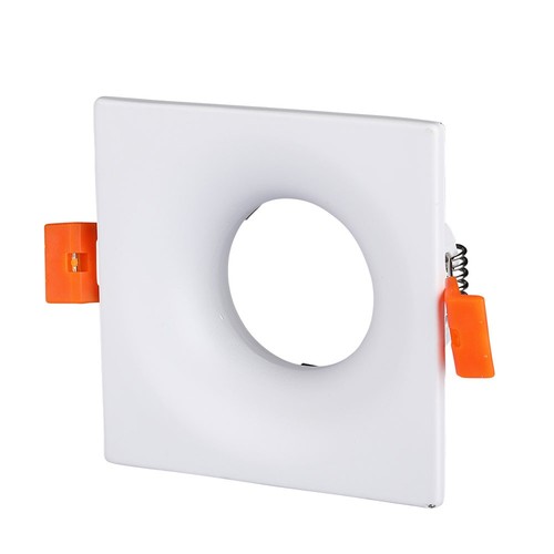 GU10 lampe - firkantet, hvid