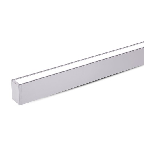 60W LED Pendlerlampe - Lineær (Op-Ned), Samsung Chip, 4000K, Sølv Hus