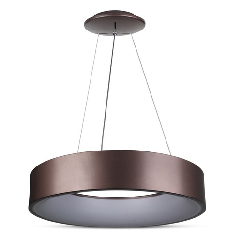20W LED Overflade Glat Pendel Lampe - 3000K, Kaffebrun, Dæmpbar