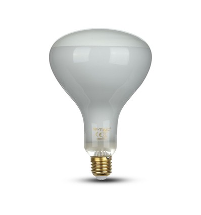 8W R125 LED Kultrådspære - Dæmpbar, R125, E27, 230V