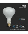 8W R125 LED Kultrådspære - Dæmpbar, R125, E27, 230V