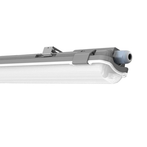 1x18W Vandtæt Lampe - 120cm, med LED Rør, 6400K, IP65