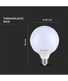 G120 LED Pære 18W E27 - Plast, Samsung Chip, 6400K