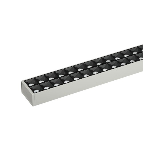 60W LED Lineær Hængende Lys - Ikke Sammenkobbeligt, Samsung Chip, 4000K, Sølv