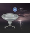 100W LED vejarmatur til wireophæng - 130lm/W, Samsung LED chip, IP65, 4000K, grå, IK08