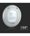 100W LED vejarmatur til wireophæng - 130lm/W, Samsung LED chip, IP65, 4000K, grå, IK08