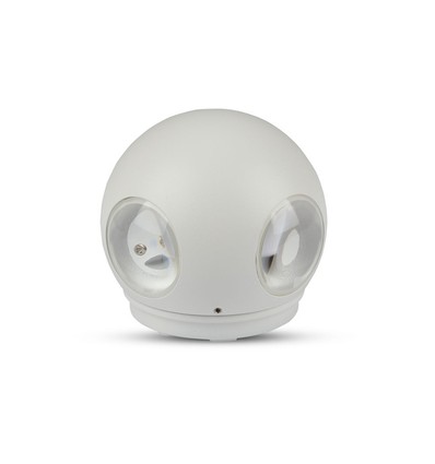 4W rund LED væglampe - IP65, 110lm/W, hvid, udendørs, inkl. lyskilde