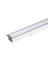 120cm 40W LED lineært indbygningsarmatur - Samsung LED chip, 120cm, sølv, 5 års garanti