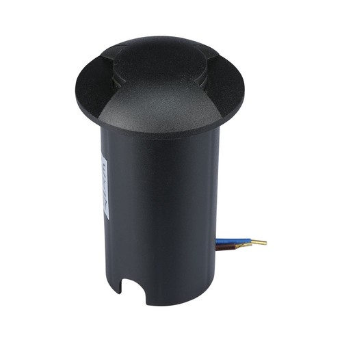 1W LED Nedgravningsspot Lys (12V) 6500K-Sort, IP67