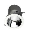 35W Ø16cm LED hotel downlight, RA95 - 2300lm, 0-27° justerbar spredning, sølv reflektor, Hul: Ø15cm