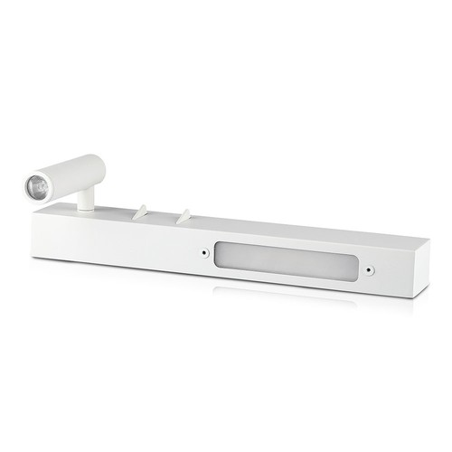 3W+6W LED Sengelampe - Væglampe, 3000K, Hvid