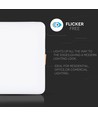 18W LED Panel - Justerbar, Samsung Chip, 6400K, Firkantet