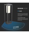 2W LED Solar Bollard - Samsung LED-chip, 3000K, grå hus